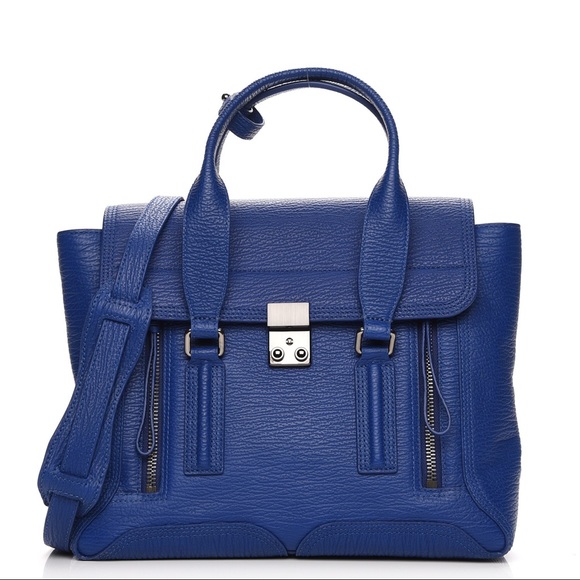 3.1 PHILLIP LIM Medium Pashli Satchel Cobalt Blue - Picture 1 of 8